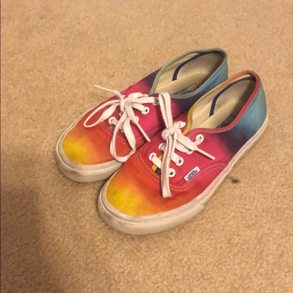 Rainbow Tie-Dye Vans